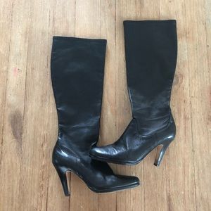 Cole Haan Nike Air Black Leather boots